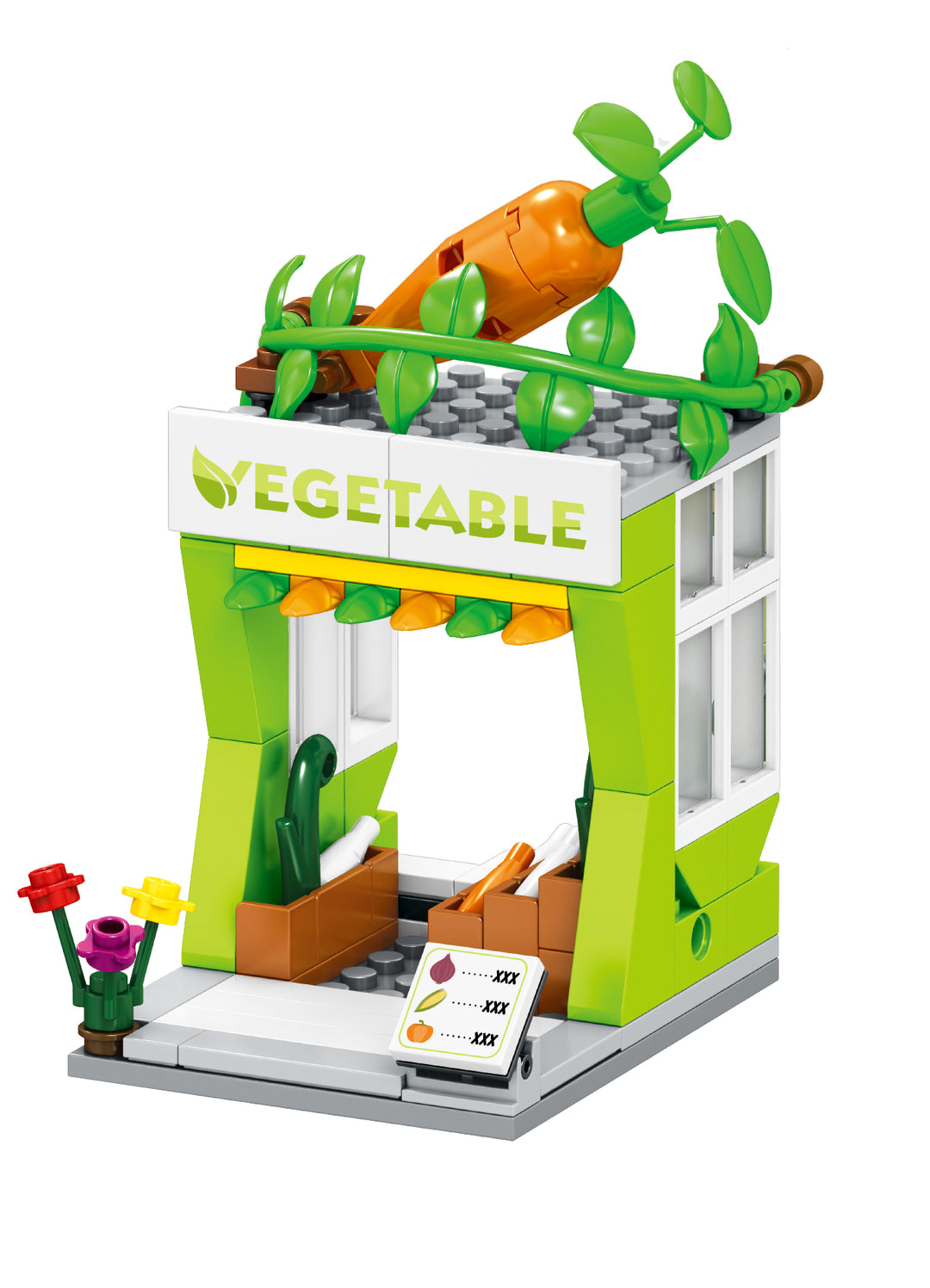 Brick-Loot-Custom-Brick-Set-Mini-City-Vegetable-Market