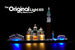 LEGO Architecture Venice Skyline set 21026, illuminated with the Brick Loot LED Light Kit!