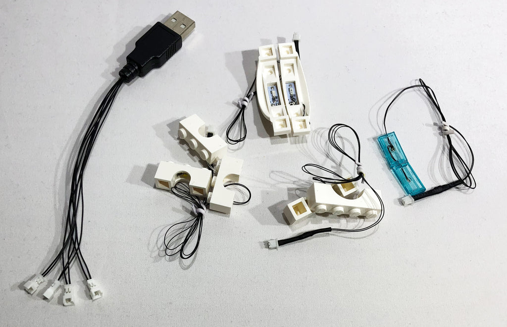 Brick Loot LED light strings, custom-designed for the LEGO Architecture Venice Italy Skyline set 21026.