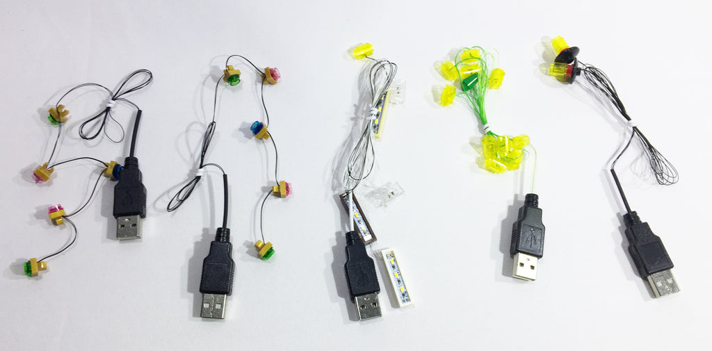 LED light strings, custom designed by Brick Loot for the LEGO Winter Toy Shop, set 10249.