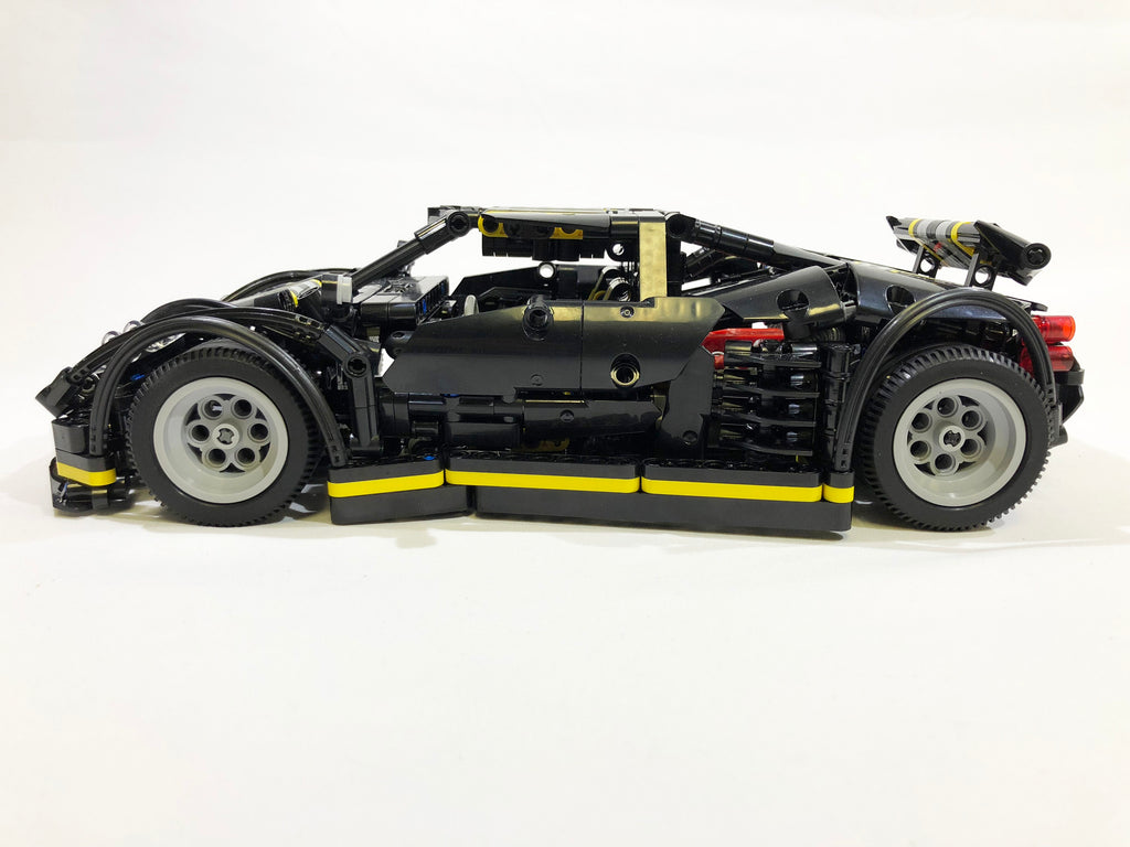XINGBAO Technic Dream Car Series XB-070002 The Balisong Small Supercar. Side view with authentic details. Sold by Brick Loot.