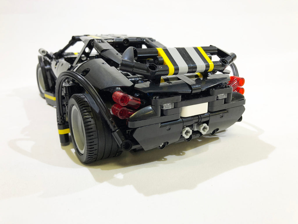 XINGBAO Technic Dream Car Series XB-070002 The Balisong Small Supercar. Brick model racecar - rear view. Sold by Brick Loot