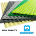 Baseplate Bundle  5 pack Brick Loot Custom 16x32 5"x10" Baseplates Green  Light Green Light Gray Dark Gray Tan Compatible With LEGO® and all major brick brands