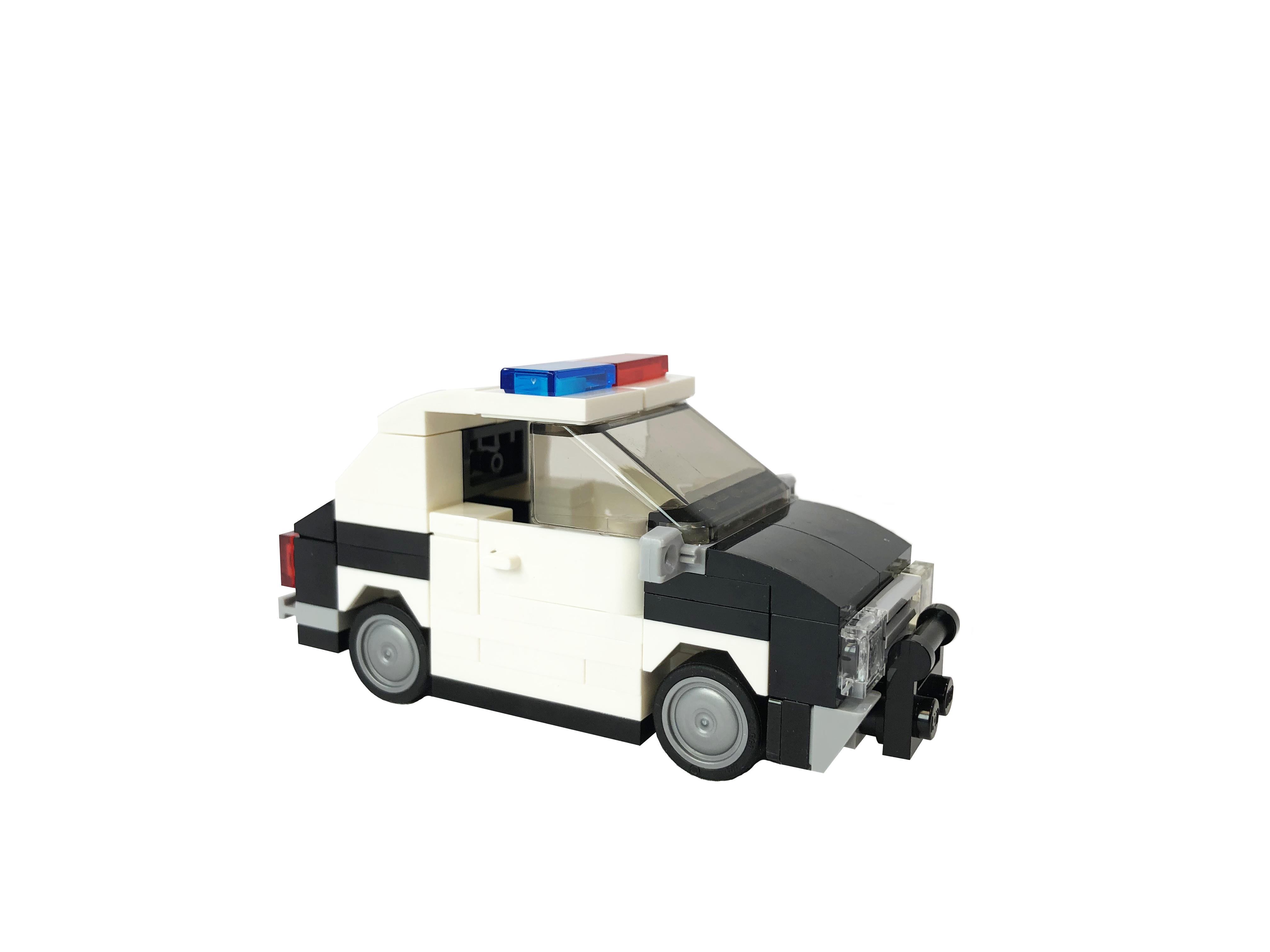 Exclusive Brick Loot 2 in 1 Build Taxi Cab Police Car 100 LEGO