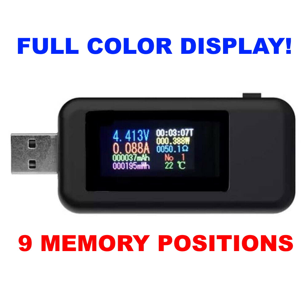 USB Charger Capacity Power Voltage Amp Detector Tester and Meter