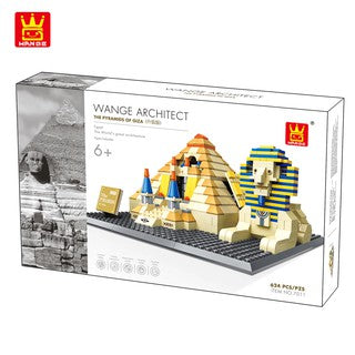 WANGE 4210 also known as WANGE 7011 Great Pyramids of Piza (Architect Series). Sold by Brick Loot. Offered with or without the box. 