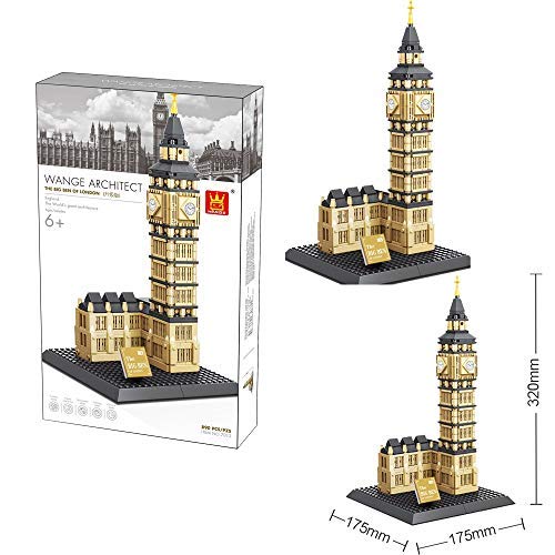 WANGE The Big Ben of London (Elizabeth Tower) beautiful brick set -WANGE 4211 also known as WANGE 7012. Sold by Brick Loot; offered with or without the retail box.