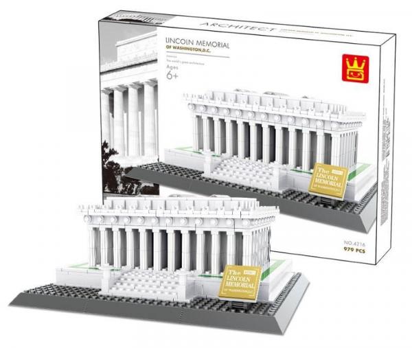 WANGE 4216 Lincoln Memorial of Washington DC brick set, sold by Brick Loot. Offered with or without the retail box. 