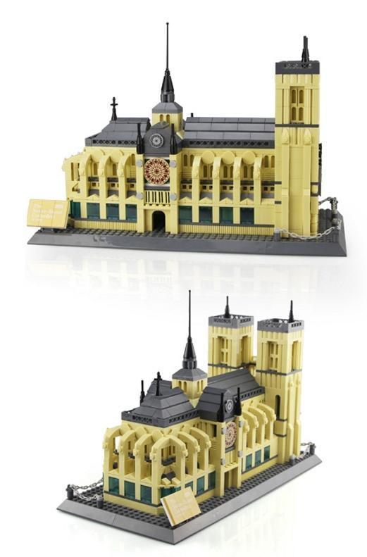 WANGE 5210 Notre-Dame of Paris beautiful intricate building set. Sold by Brick Loot with or without the retail box. 
