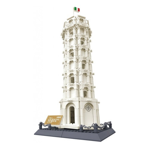 WANGE 5214 Intricate brick set of the Leaning Tower of Pisa.  Sold by Brick Loot with or without the retail box. 