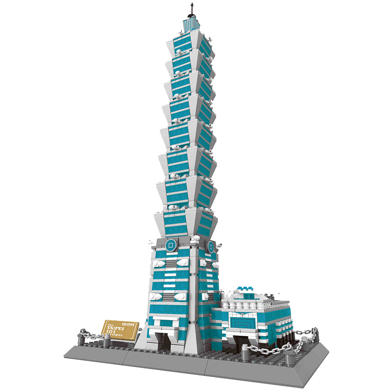 WANGE 5221 also known as WANGE 8019 The Taipei 101 of Taiwan China. Sold by Brick Loot, offered with or without the retail box.