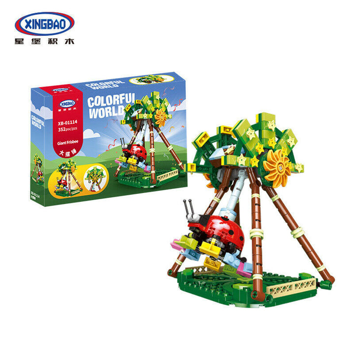 XINGBAO XB-01114 Colorful World Carnival Giant Ladybug Frisbee Ride. Sold by Brick Loot with or without the retail box. 